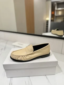 SAINT LAURENT Flats & Loafers Leather (Beige-Black) EU35-45 C20202606033046139