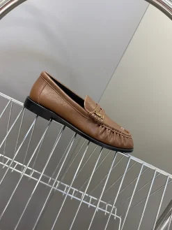 SAINT LAURENT Flats & Loafers Leather (Brown-Black) EU39-44 C20202606033050139