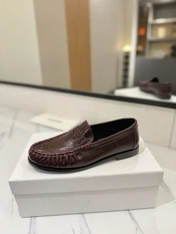SAINT LAURENT Flats & Loafers Leather (Brown) EU35-45 C20202606033048139