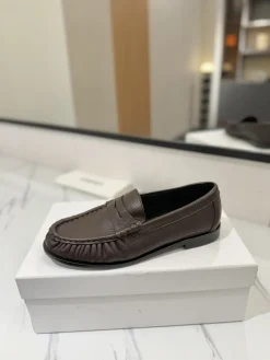 SAINT LAURENT Flats & Loafers Leather (Brown) EU35-45 C20202606033049139