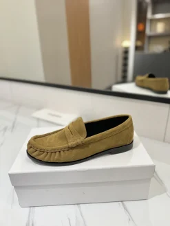 SAINT LAURENT Flats & Loafers Suede (Brown-Black) EU35-45 C20202606033056139
