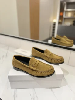 Alternative view of SAINT LAURENT Flats & Loafers Suede (Brown-Black) EU35-45 C20202606033056139