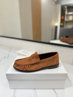 SAINT LAURENT Flats & Loafers Suede (Brown-Black) EU35-45 C20202606033058139