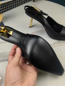 Alternative view of SAINT LAURENT Pumps & Heels Leather (Black-Gold) EU34-41 B80202606033059129