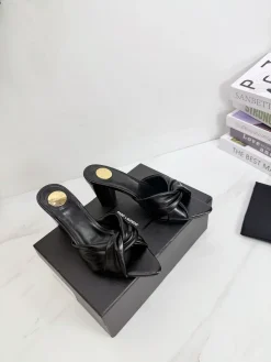 Alternative view of SAINT LAURENT Sandals & Mules Leather (Black) EU35-42 B40202606033066109
