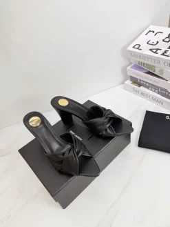 Alternative view of SAINT LAURENT Sandals & Mules Leather (Black) EU35-42 B40202606033067109