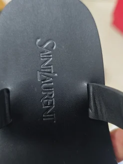 SAINT LAURENT Sandals & Mules Rubber (Black-Gold) EU34-41 B40202606033076109