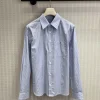 SAINT LAURENT Shirts & Polos Cotton (Blue-White) S-M-L B35202606011753109