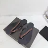 SAINT LAURENT Slides & Slippers Leather (Black-Brown) EU35-42 B40202606033087109