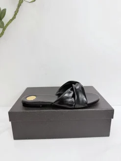 SAINT LAURENT Slides & Slippers Leather (Black) EU35-42 B40202606033096109