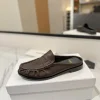 SAINT LAURENT Slides & Slippers Leather (Brown-Black) EU35-45 C10202606033089129