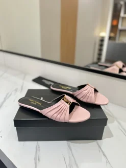 Alternative view of SAINT LAURENT Slides & Slippers Patent Leather (Pink-Black) EU35-42 B40202606033085109