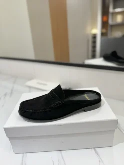 SAINT LAURENT Slides & Slippers Suede (Black) EU35-45 C10202606033115129