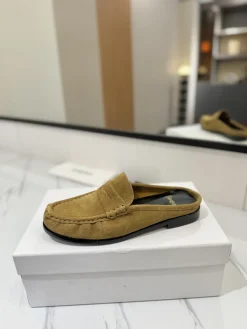 SAINT LAURENT Slides & Slippers Suede (Brown-Black) EU35-45 C10202606033118129