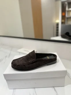 SAINT LAURENT Slides & Slippers Suede (Brown) EU35-45 C10202606033117129