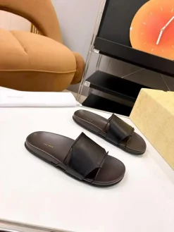 Alternative view of THE ROW Slides & Slippers Leather (Black) EU35-41 A8020260603312499