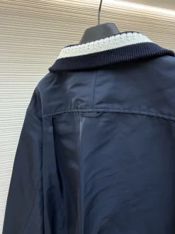 Alternative view of THOM BROWNE Coats & Jackets Cotton (Navy-White) 1-4 C95202606130757169