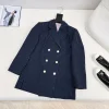 THOM BROWNE Coats & Jackets Wool (Navy-White) S C25202606010764139