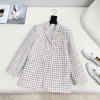THOM BROWNE Coats & Jackets Wool (White-Grey) 38-42 D15202606010766159