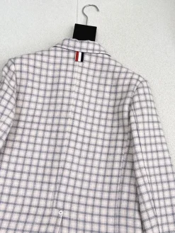 Alternative view of THOM BROWNE Coats & Jackets Wool (White-Grey) 38-42 D15202606010766159
