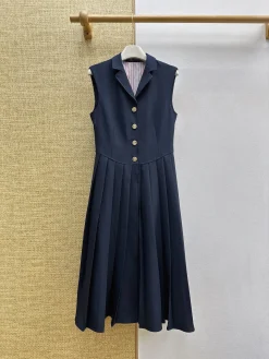 THOM BROWNE Skirts & Dresses Polyester (Navy-Blue) S-M-L C45202606011013139