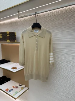 THOM BROWNE Sweaters & Knitwear Knit (Beige-White) 1-4 B15202606131230109