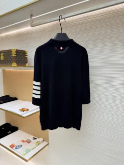 Alternative view of THOM BROWNE Sweaters & Knitwear Knit (Black-White) 1-4 B15202606131231109