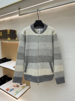 THOM BROWNE Sweaters & Knitwear Knit (Grey-White) S-XL C65202606130288159