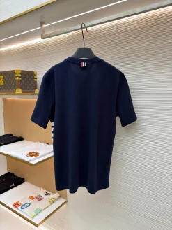 Alternative view of THOM BROWNE T-shirts & Vests Cotton (Navy-White) 1-4 A9020260613118499