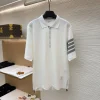 THOM BROWNE T-shirts & Vests Cotton (White-Grey-Red-Blue) 1-4 A8520260613111799