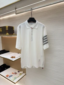 THOM BROWNE T-shirts & Vests Cotton (White-Grey-Red-Blue) 1-4 A8520260613111799