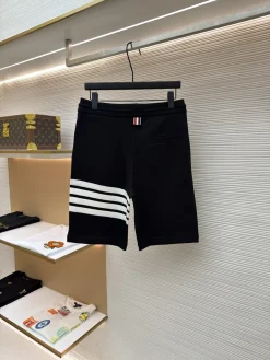Alternative view of THOM BROWNE Trousers & Shorts Cotton (Black-White) 1-4 A8020260613117099
