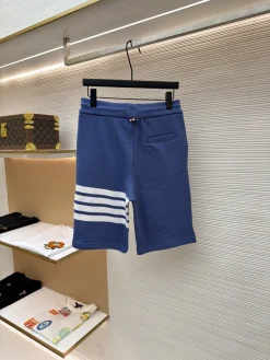 Alternative view of THOM BROWNE Trousers & Shorts Cotton (Blue-White) 1-4 A8020260613116899