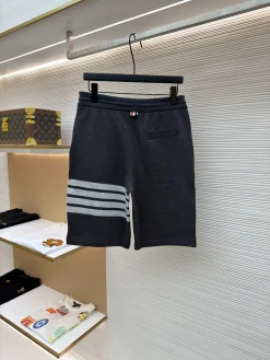 Alternative view of THOM BROWNE Trousers & Shorts Cotton (Dark Gray-Gray) 1-4 A8020260613116599