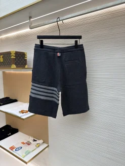 Alternative view of THOM BROWNE Trousers & Shorts Cotton (Dark Gray-Gray) 1-4 A9020260613113999