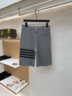 Alternative view of THOM BROWNE Trousers & Shorts Cotton (Grey-Black) 1-4 A8020260613117599