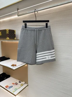 THOM BROWNE Trousers & Shorts Cotton (Grey-White) 1-4 A9020260613113199