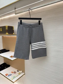 THOM BROWNE Trousers & Shorts Cotton (Grey-White) 1-4 A9020260613113899