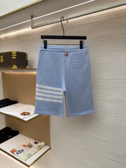 Alternative view of THOM BROWNE Trousers & Shorts Cotton (Light Blue-White) 1-4 A8020260613116799