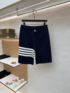 Alternative view of THOM BROWNE Trousers & Shorts Cotton (Navy-White) 1-4 A8020260613117499