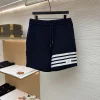 THOM BROWNE Trousers & Shorts Cotton (Navy-White) 1-4 A9020260613113399