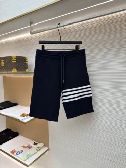 THOM BROWNE Trousers & Shorts Cotton (Navy-White) 1-4 A9020260613113699