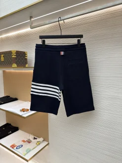 Alternative view of THOM BROWNE Trousers & Shorts Cotton (Navy-White) 1-4 A9020260613113699