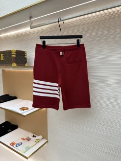 Alternative view of THOM BROWNE Trousers & Shorts Cotton (Red-White) 1-4 A8020260613117399