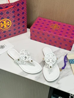 TORY BURCH Sandals & Mules Leather (White) EU35-42 A2020260603313779