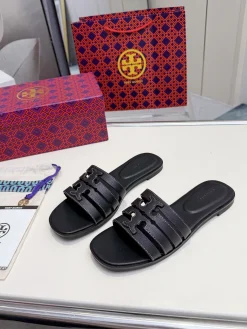 TORY BURCH Slides & Slippers Leather (Black) EU36-42 A4020260603314889