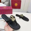 TORY BURCH Slides & Slippers Leather (Black-Gold) EU36-42 A5020260603325989