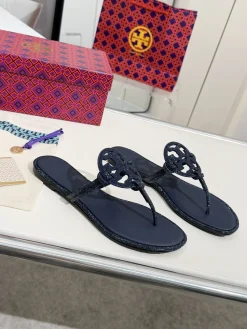 TORY BURCH Slides & Slippers Rubber (Navy Blue) EU35-42 A4020260603314489