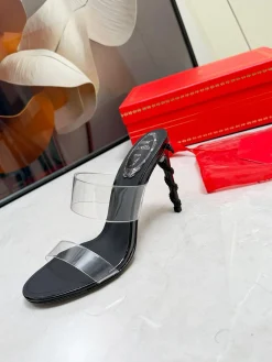 UNCATEGORIZED Sandals & Mules PVC-Leather (Black-Clear) EU35-39 B60202606033247119