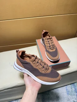 Alternative view of UNCATEGORIZED Sneakers & Trainers Knit-Leather (Brown-White) EU38-44 B70202606033361119